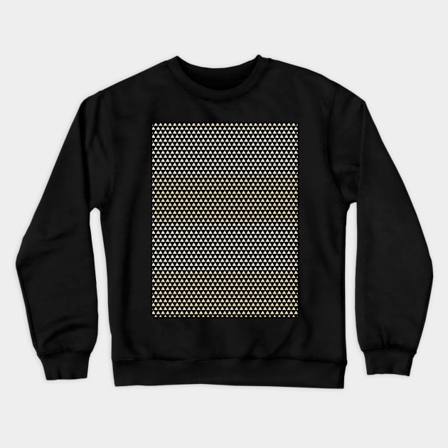 pattern triangle yellow Crewneck Sweatshirt by joeymono